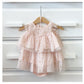 Baby Twinkle Twinkle Little Star dress. Pale pink with gold stars