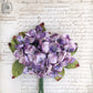 velvet viola posy. millinery flowers.