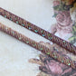 Beaded trim.. .Aubergine.