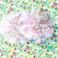 Fairy flower child`s brooch set / hairclips . Pink.