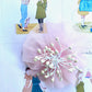 Fairy flower child`s brooch set / hairclips . Pink.