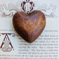 Hand carved vintage wooden hearts.