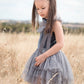 Clara ballerina dress. Vintage Blue