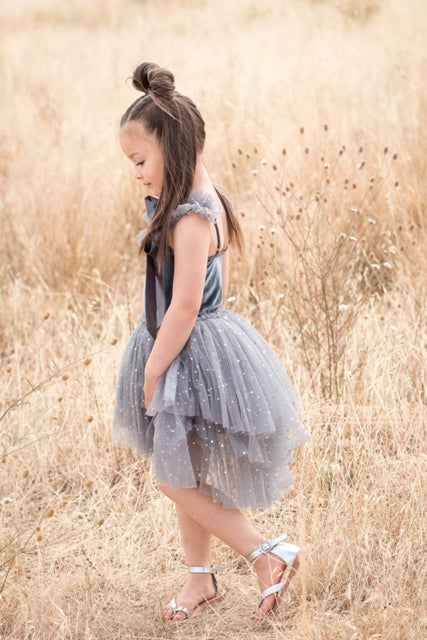Clara ballerina dress. Vintage Blue