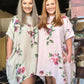 Rosabella linen  Dress. Tearose