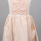Linen and lace childs pinafore dress