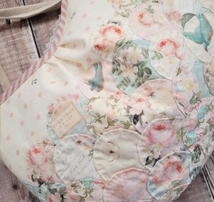 Rose & Violet's Garden fabric. Garden Party. Blush