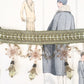Fairybell flower bead.   Champagne and Olive