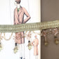 Fairybell flower bead.   Champagne and Olive
