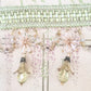 Fairybell flower bead.   Champagne and Olive