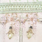 Fairybell flower bead.   Champagne and Olive