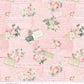 Rose & Violet`s Garden fabric. Garden Party. Blush