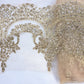 Gold Glittered Lace ... wide scalloped edging