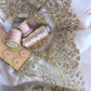 Gold Glittered Lace ... wide scalloped edging