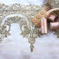 Gold Glittered Lace ... wide scalloped edging