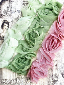 Rose Ruffle Ribbon Trim