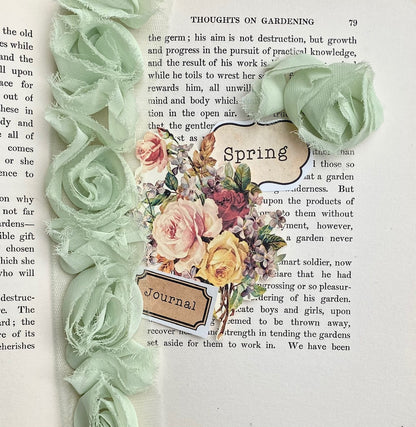 Rose Ruffle Ribbon Trim