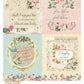 Rose & Violet`s Garden Fabric. Script Panel.