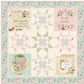 Rose & Violet`s Garden Fabric. Script Panel.
