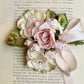 Posy of flowers. Roses and Cream.