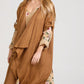 Sabine Linen  Duster coat. Tobacco