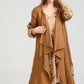 Sabine Linen  Duster coat. Tobacco