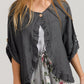 Fifi linen Jacket. Charcoal
