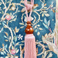 Vintage wooden Tassel. Ballerina Pink.