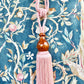 Vintage wooden Tassel. Ballerina Pink.