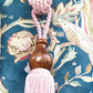 Vintage wooden Tassel. Ballerina Pink.