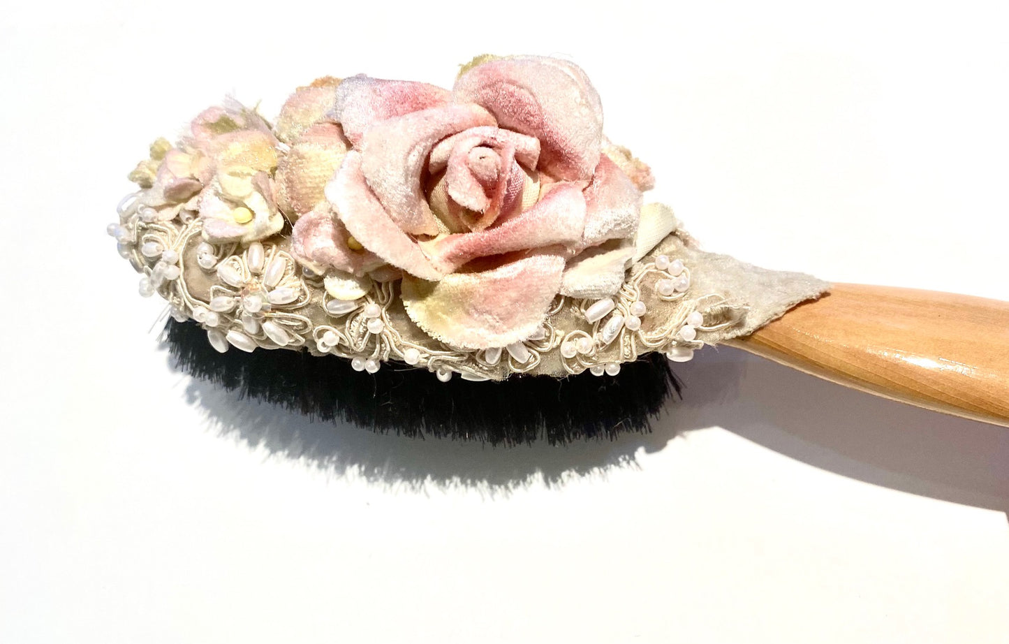 Decorative clothes brush. Vintage Pink