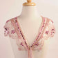 Beaded sequin shawl. Pink