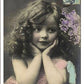 Vintage girl postcard collection. set of 9
