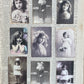 Vintage girl postcard collection. set of 9