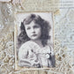 Vintage girl postcard collection. set of 9