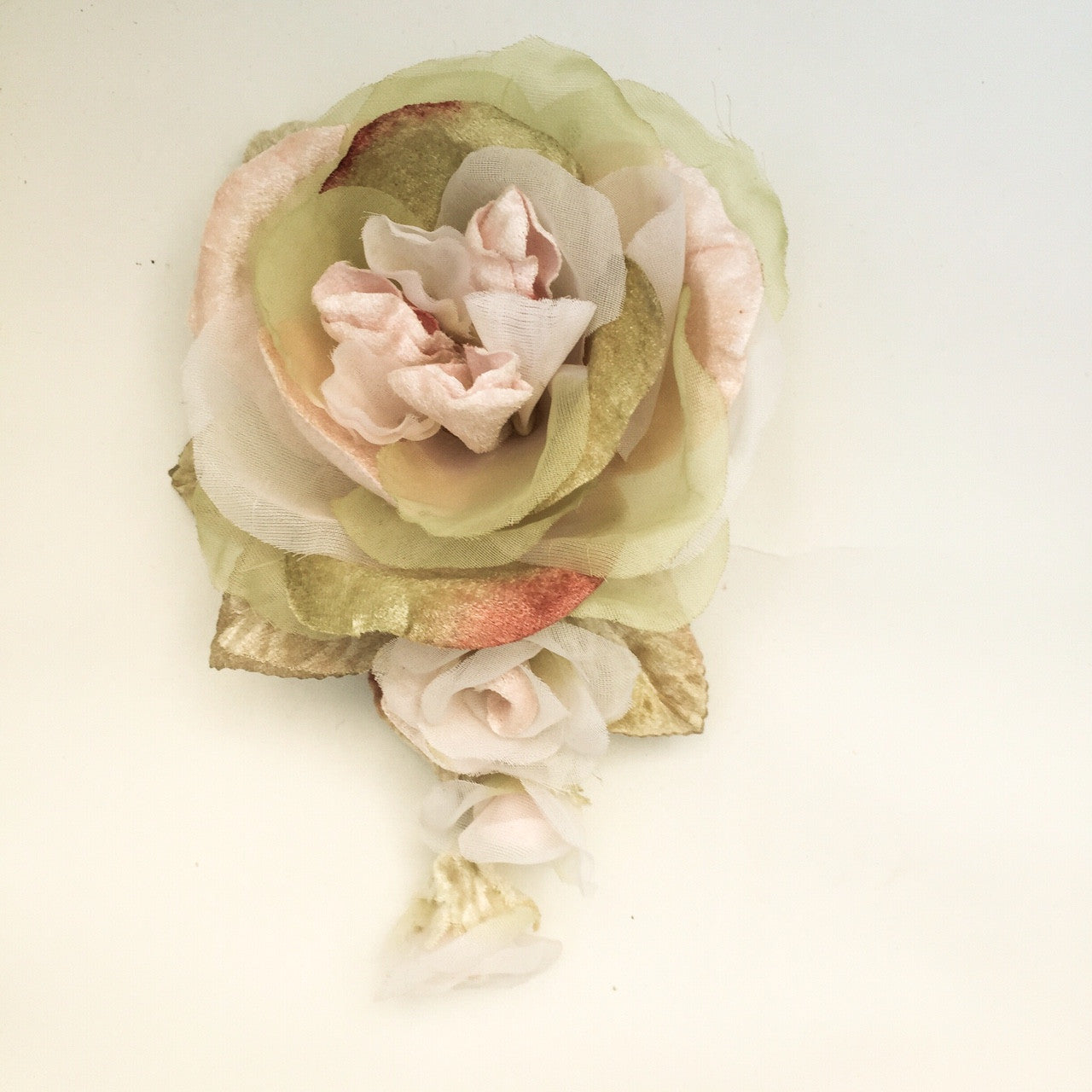 Peony Rose, Velvet Peony rose, Millinery Flower.
