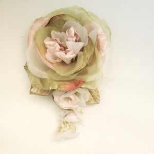 Peony Rose, Velvet Peony rose, Millinery Flower.