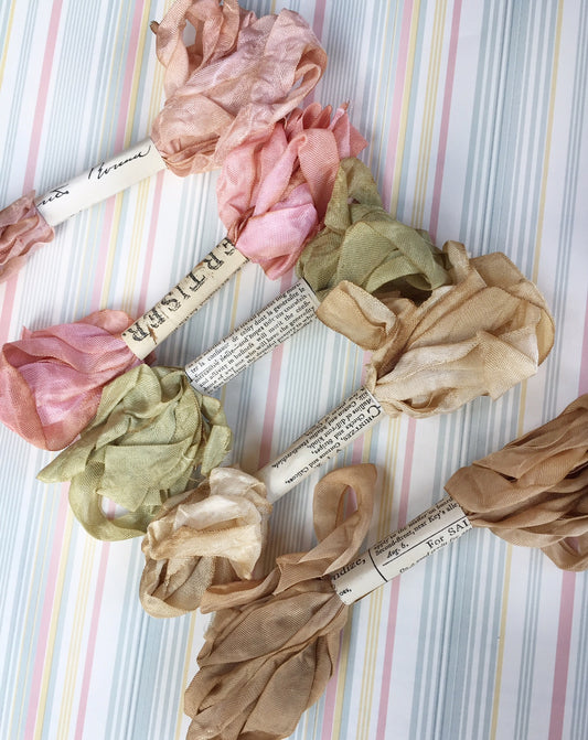 Marie Antoinette set of pastel ribbons.