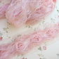 chiffon and lace rose trim