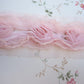 chiffon and lace rose trim
