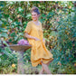 Primavera linen dress. Buttercup