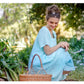Primavera linen dress. Mint
