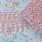 Guipure lace .  vintage pale pink.