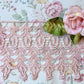 Guipure lace .  vintage pale pink.