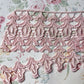 Guipure lace .  vintage pale pink.