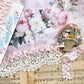 Pretty pink lace & bow trim ..3 metre piece