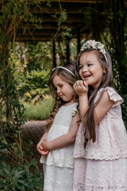 Blossom Baby Lace dress. Cream