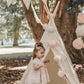 Linen and Lace Bunting. wedding bunting. wedding pendants. christening bunting. birthday bunting.
