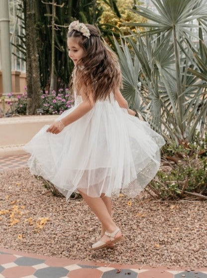 Aurora Fairy dress . Ivory.