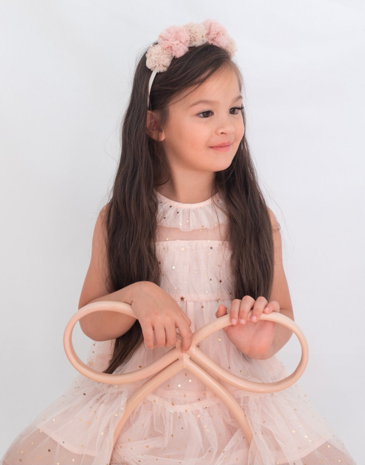 Twinkle Twinkle Little Star dress . Pale pink.